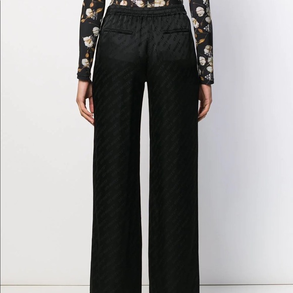 OFF-WHITE - Black Logo Jacquard Trousers - Picture 2 of 6